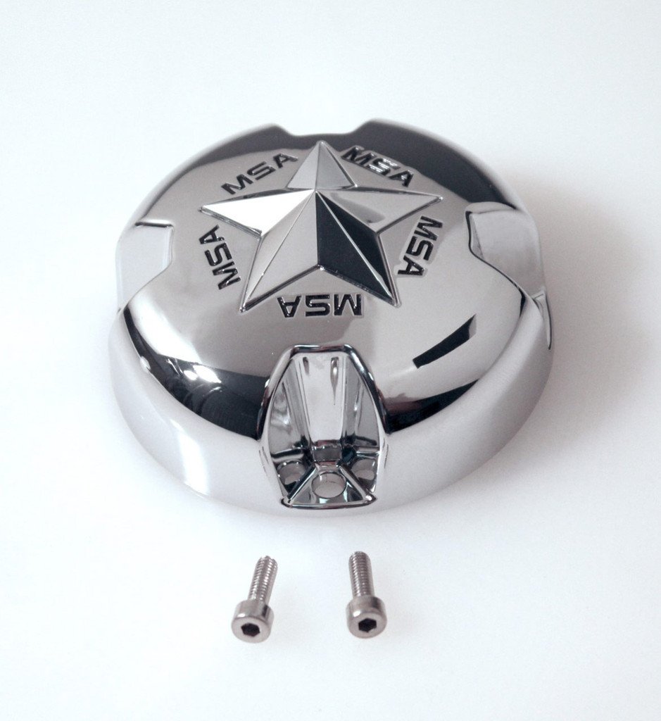 MSA Chrome Plated Center Cap with Chrome Star keskikuppi