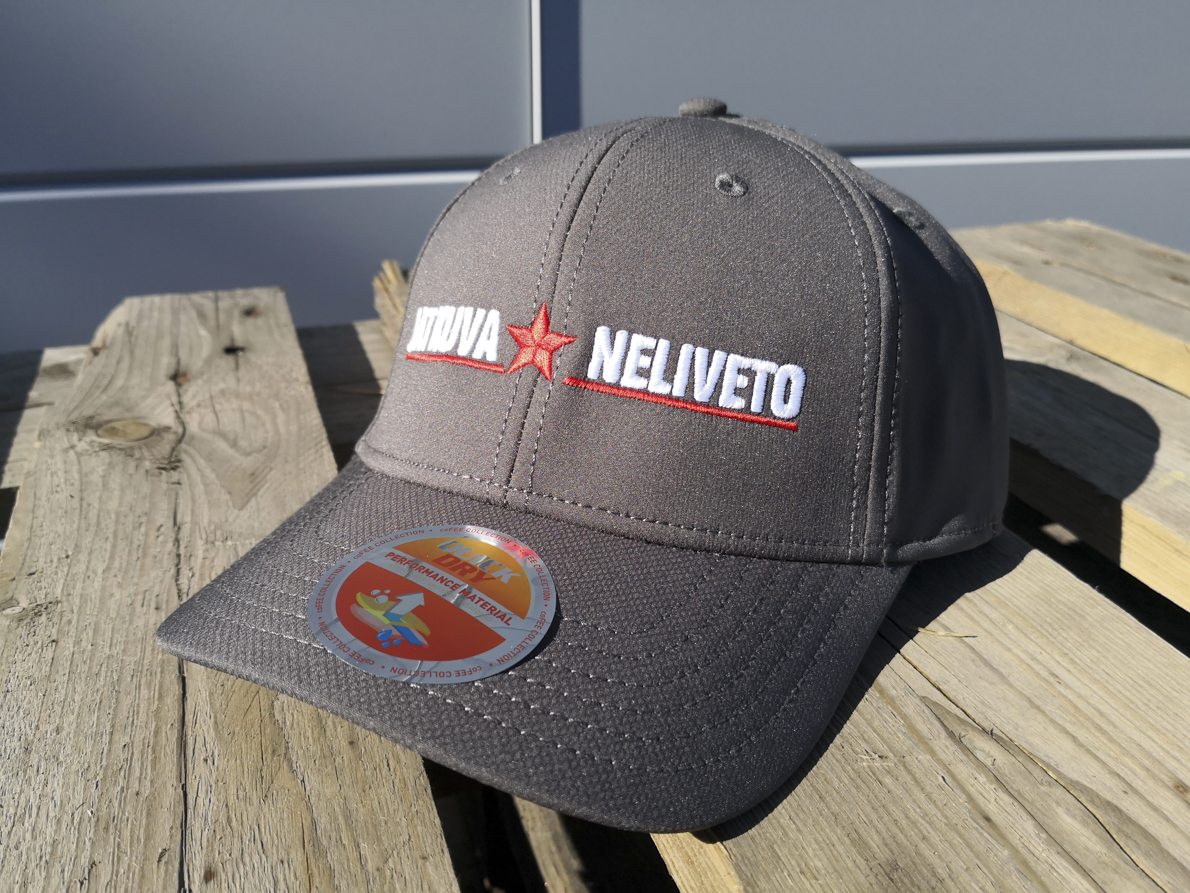 Jatkuva Neliveto Graphite Gray baseball cap grafiitinharmaa lippalakki