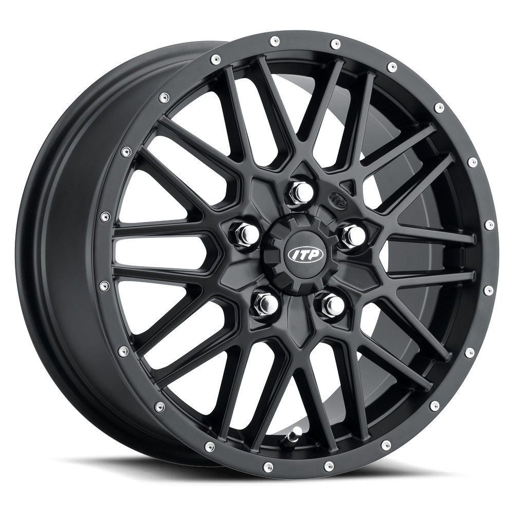ITP 15x7 5x114.3 Hurricane Matte Black vannesarja CFMoto U10 Pro Highland