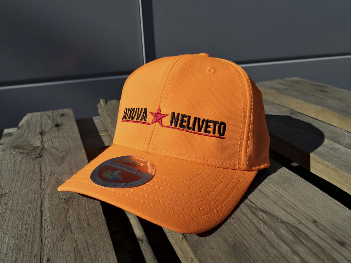 Jatkuva Neliveto Orange Hunting and Outdoors baseball cap - oranssi lippalakki