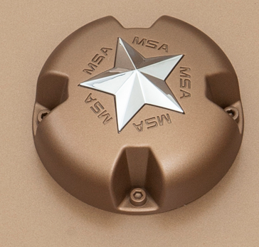 MSA Bronze Center Cap with Chrome Star keskikuppi