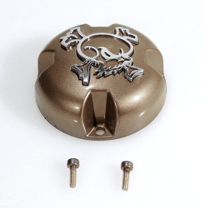 MSA Bronze Center Cap with Chrome Skull keskikuppi